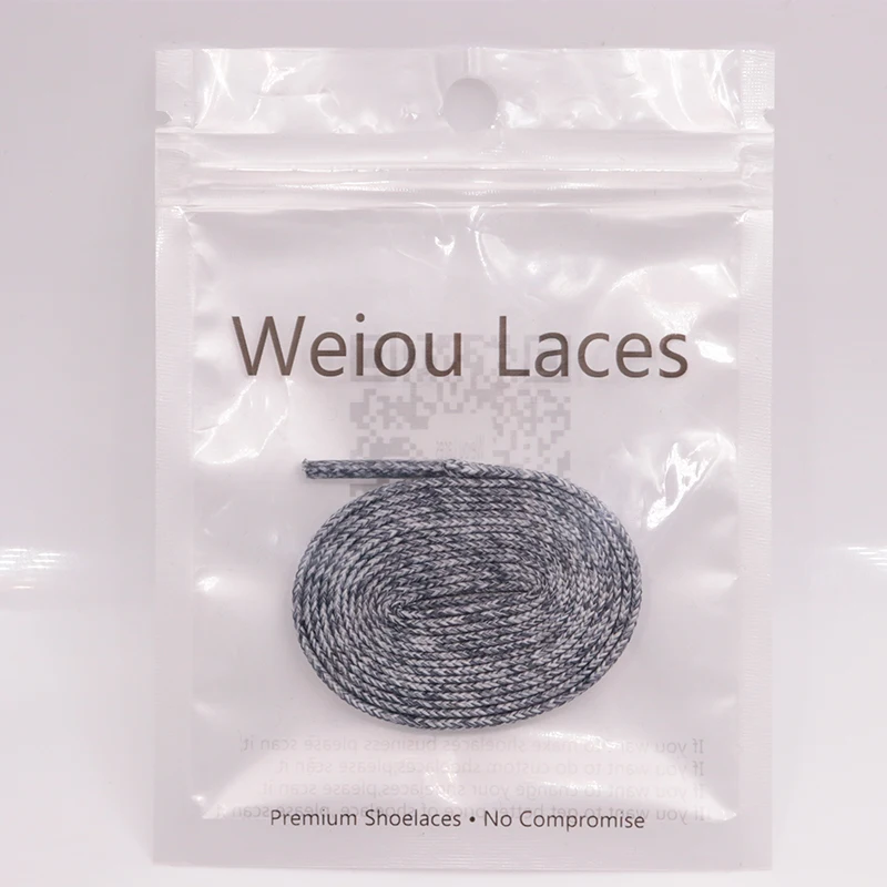 

Weiou Laces Official 7MM Multi Colors Mixed Kids&Adults Strong Fixed Unisex Shoe Cord Flat Hiking Lace Non-slip Hard To Fall Off