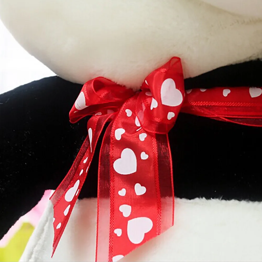 

20cm nimal Doll Plush Toys Round Cute Panda With Neck Tie Stuffed Cartoon Kawaii Dolls Gifts For Kids Boy Girls