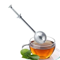 stainless steel tea infuser strainer sphere mesh tea filter teaware metal tea bag seive diffuser handle teapot tea ball strainer