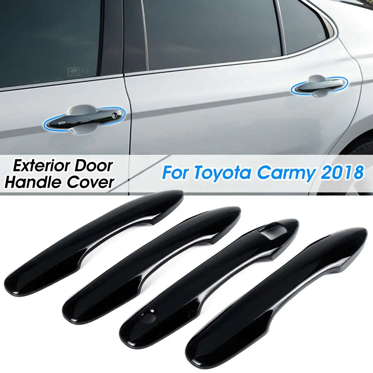 Горячая Новинка 4 шт. черные автомобильные наружные дверные ручки накладка