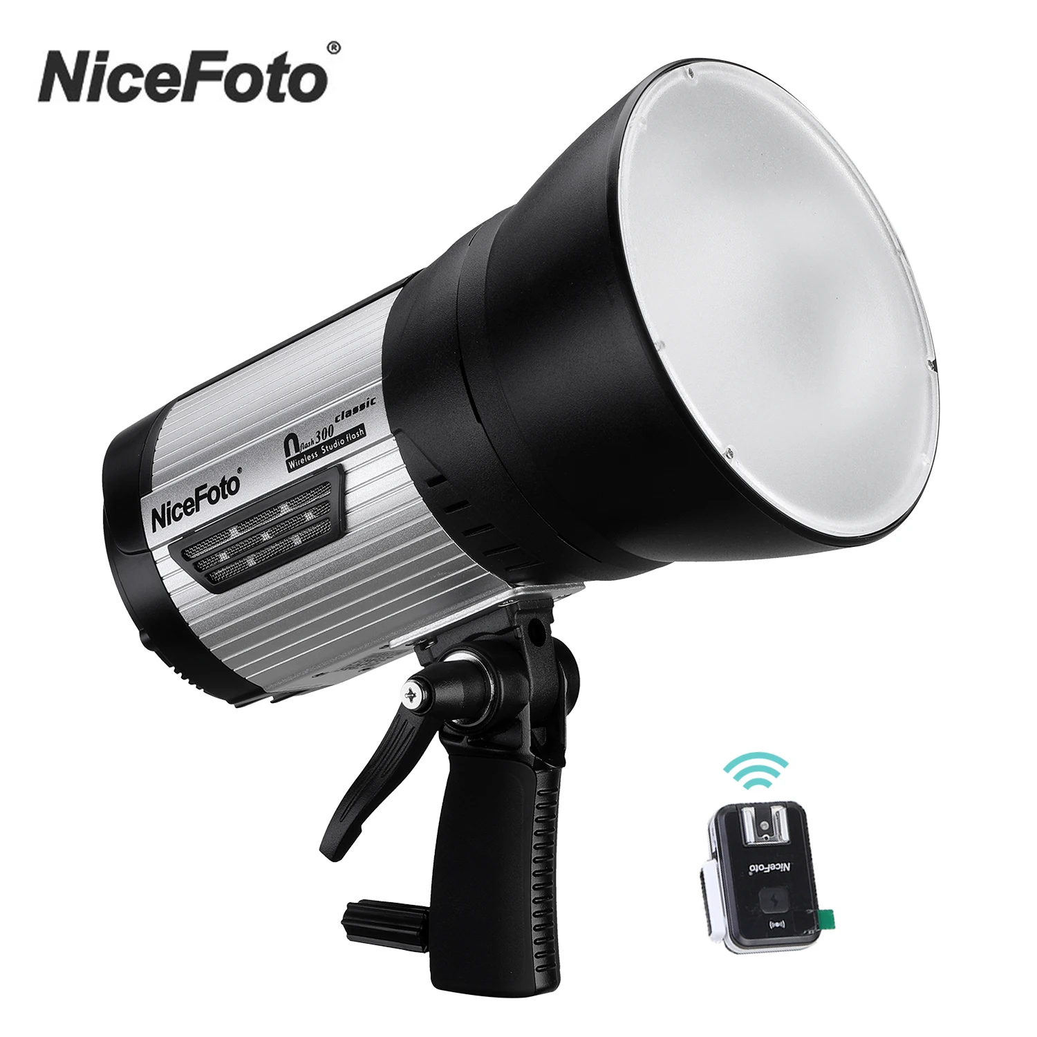 

Беспроводная студийная вспышка NiceFoto flash300, портативный стробоскопический светильник 5500K с дистанционным триггером 2,4 ГГц для студийной фото...