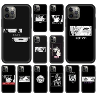 japanese anime aesthetic fundas phone case cover bag for iphone 11 12 pro xs max 8 7 plus x xr silicone soft shell back coque
