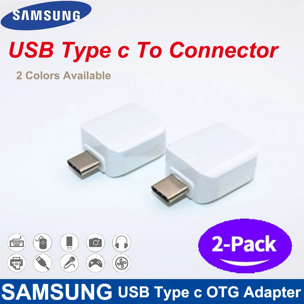 Оригинальный адаптер данных samsung USB 3 1 TYPE C OTG для Galaxy S8 S9 Plus Note 8 9 A8 2018 поддержка