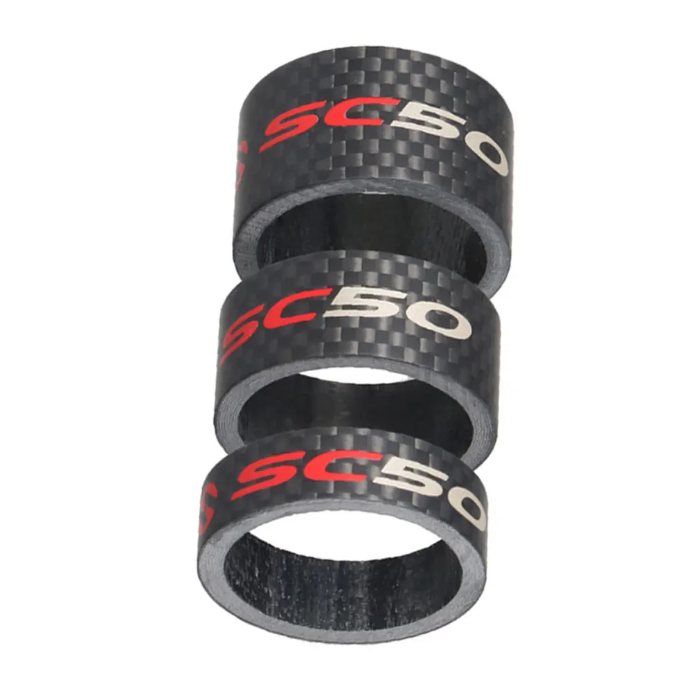 

3Pcs/set Bike Headset Spacer Full Carbon Bicycle Front Fork Washer Front Headset Spacers 10/15/20mm Drop shipping
