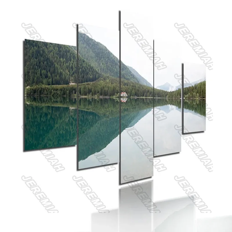 

Landscape Painting Waterproof Ink 5Pcs Frameless Canvas Painting Nordic Poster Printing Art Picture Modern Living Room Decoratio