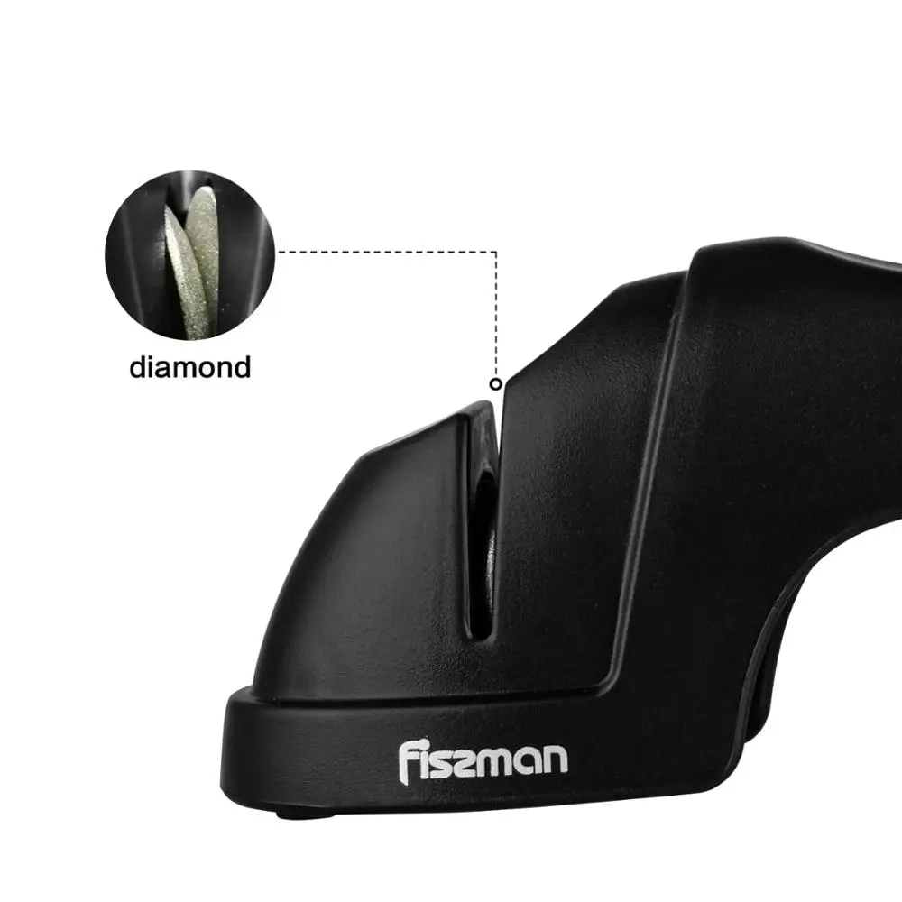 Точилка для ножей Fissman шлифовальные ножи Алмазный керамический камень кухонный