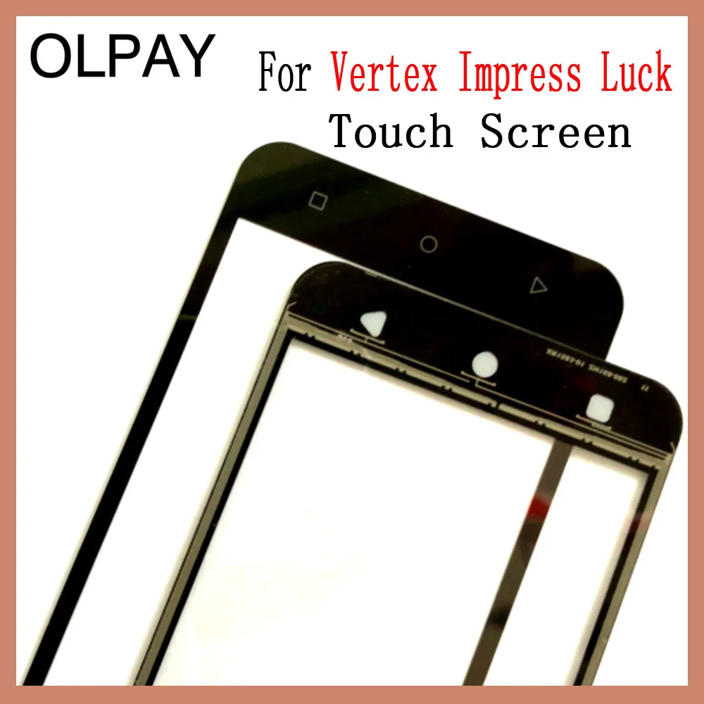 Стекло для сенсорного экрана мобильного телефона 5,0 ''дюйма для Vertex impress Luck, сенсорная панель дигитайзера, переднее стекло, датчик объектива