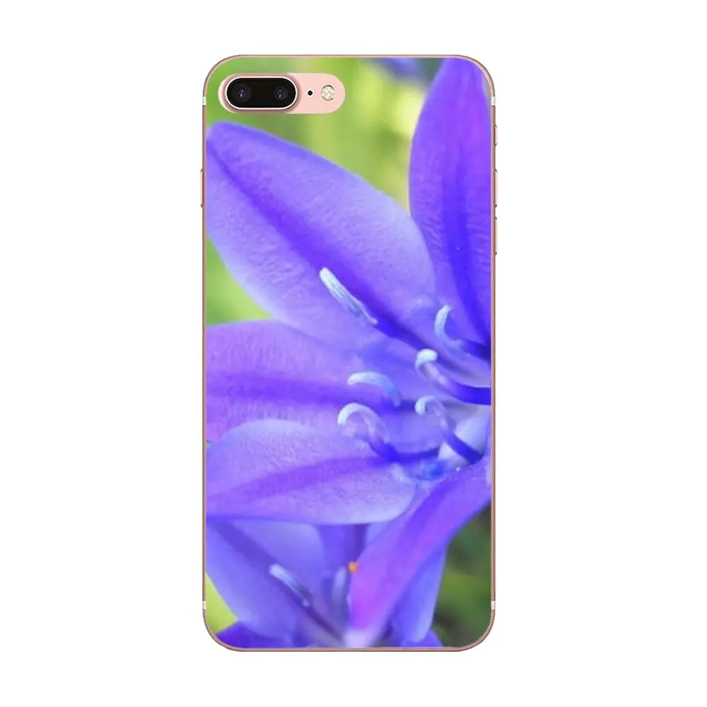 Для Apple iPhone 4 4S 5 5C 5S SE 6 6S 7 8 Plus X XS Max XR ТПУ чехлы накладки сладкий фиолетовый