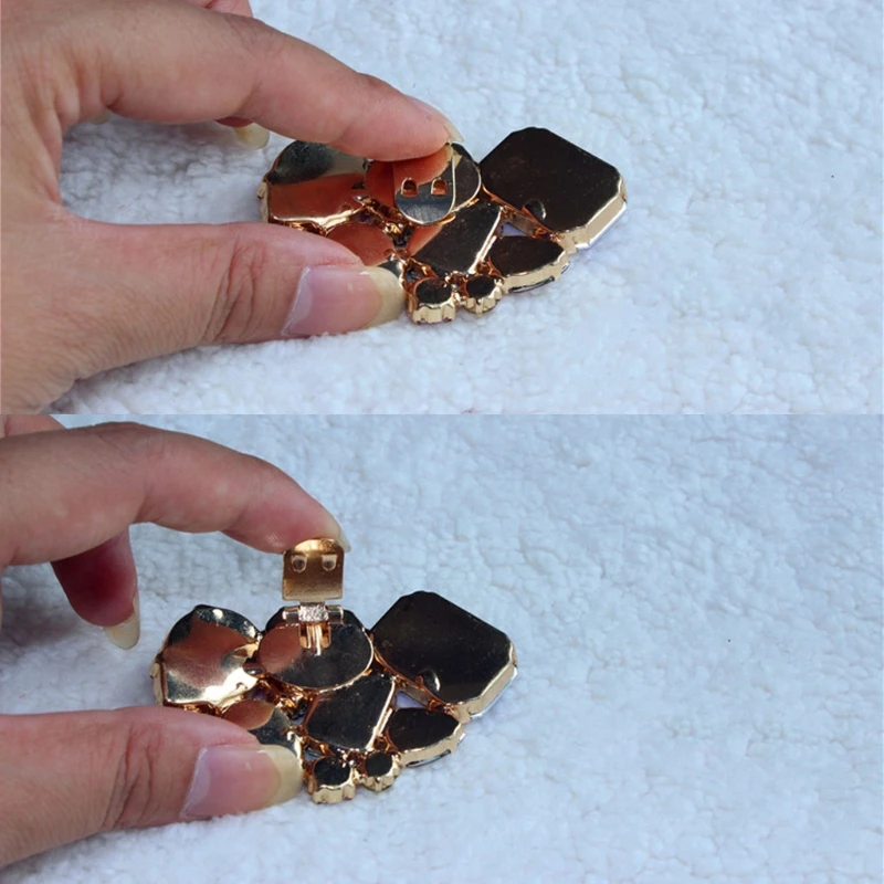 

Color Shoe Clips Fashion Triangle Glass Wedding Bridal Decoration Accessories