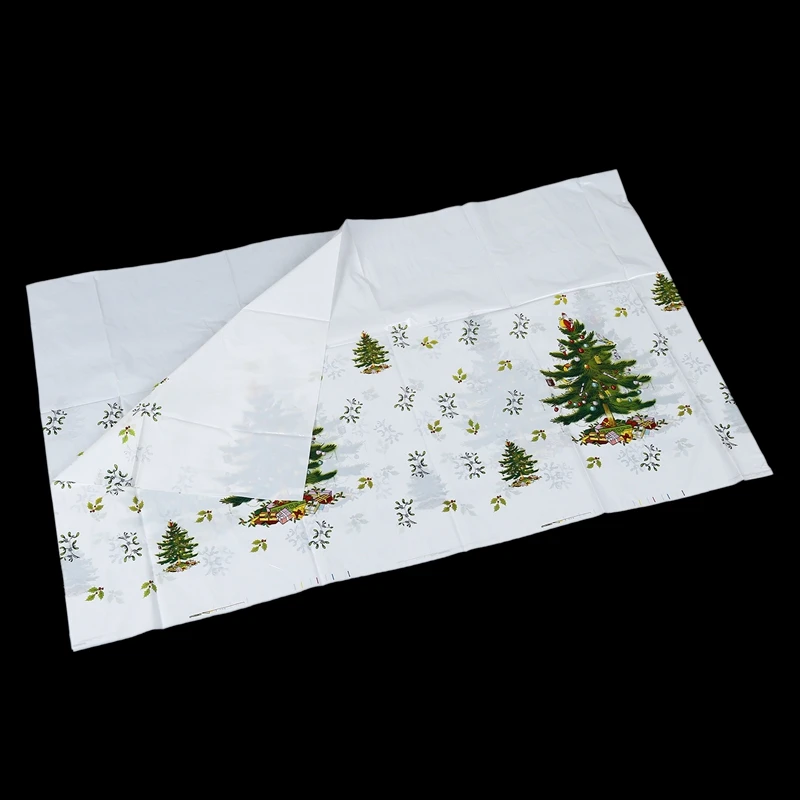 НОВАЯ РОЖДЕСТВЕНСКАЯ одноразовая скатерть Праздничная прямоугольная