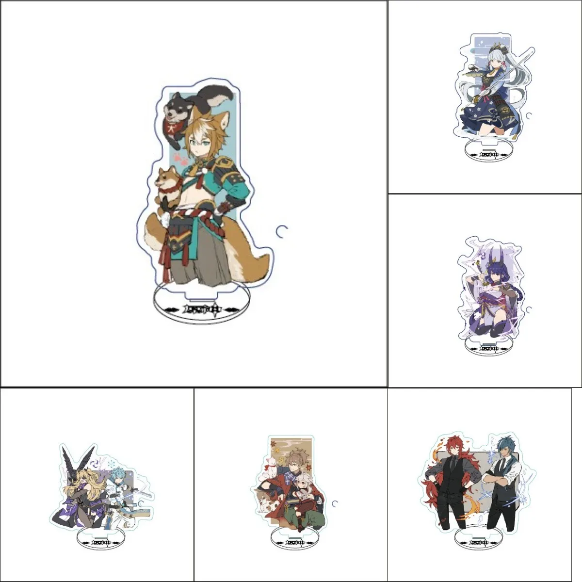 

Genshin Impact Game Sangonomiya Kokomi Aloy Kujo Sara Klee Baal Acrylic Stand Model Plate Desk Decor Standing Sign Fans Gifts