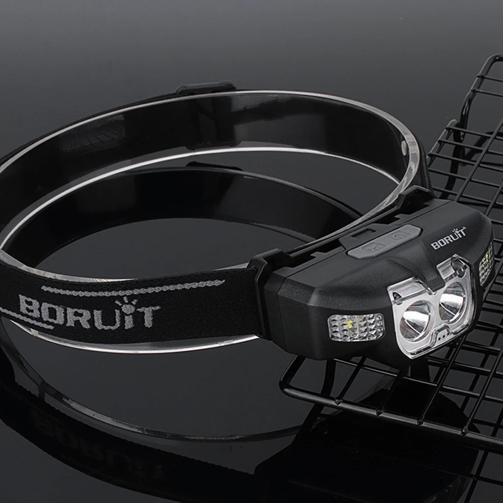 

USB Rechargeable Motion Sensor Headlamp Headlight Flashlights for Outdoor