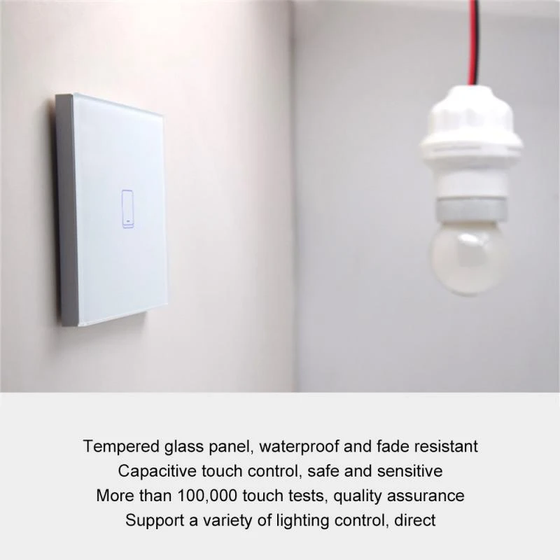 

WiFi Remote Control,Contact Panel Switch Home Speaker Voice Control,for Alexa Google Roller Shutter Switch
