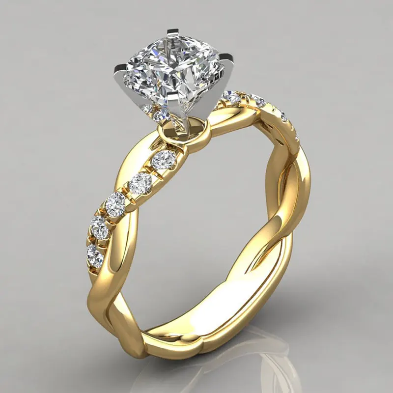 Обручальные кольца с фианитом класса ААА для женщин и девушек новинка 2020 модные
