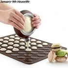 Силиконовые чехлы в форме печенья на мгновенной проявки Macaroon Кондитерские печи для выпечки листовая форма коврик 30-полость DIY пресс-форм для выпечки Мат полезные инструменты