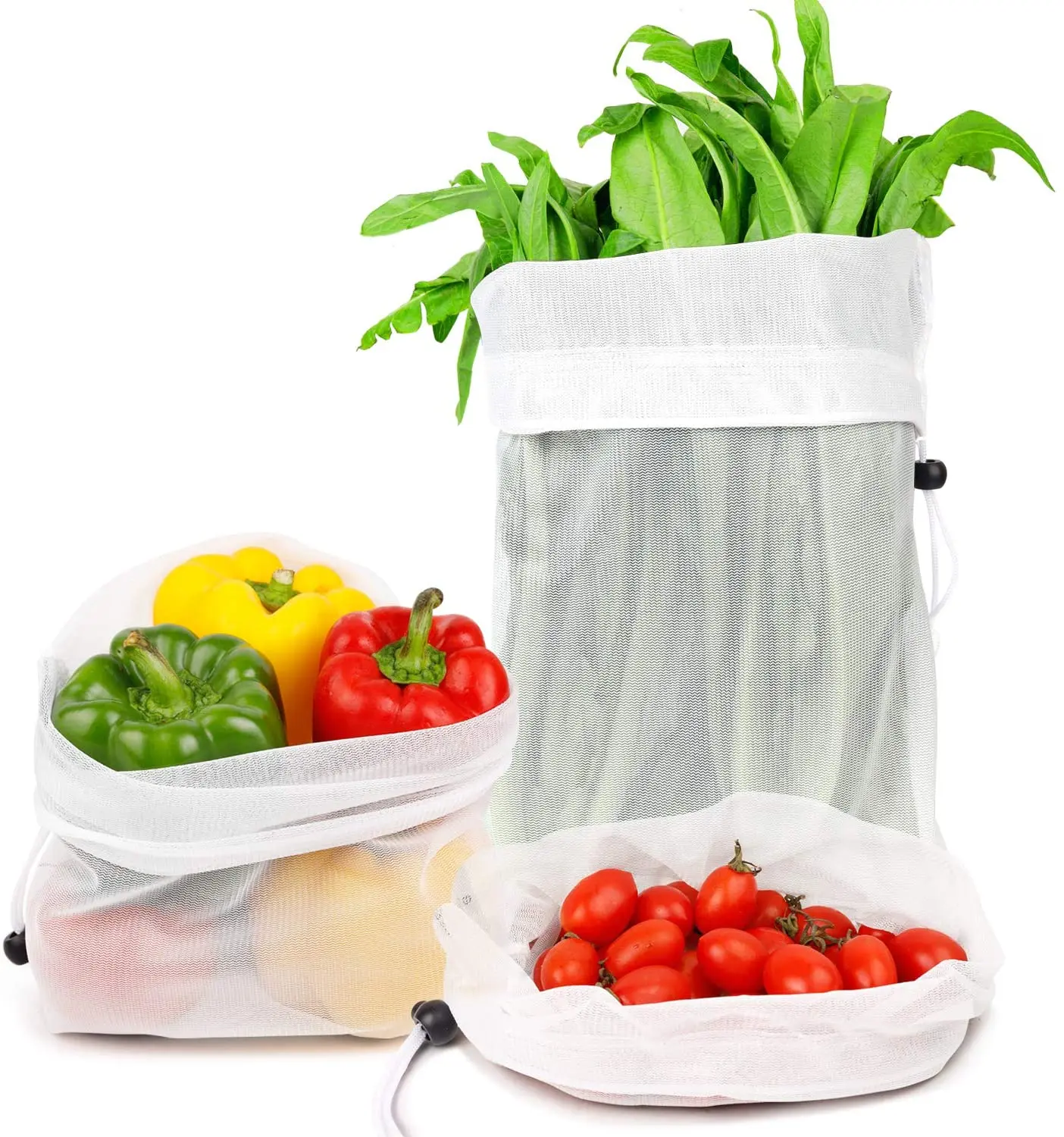 

Сетчатые многоразовые продуктовые сумки для фруктов и овощей/сетчатые продуктовые сумки экологически чистые моющиеся/многоразовые продук...