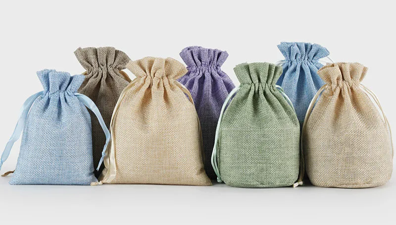 Новая Льняная сумка имитация Конопляный шнурок карманы для хранения путешествий