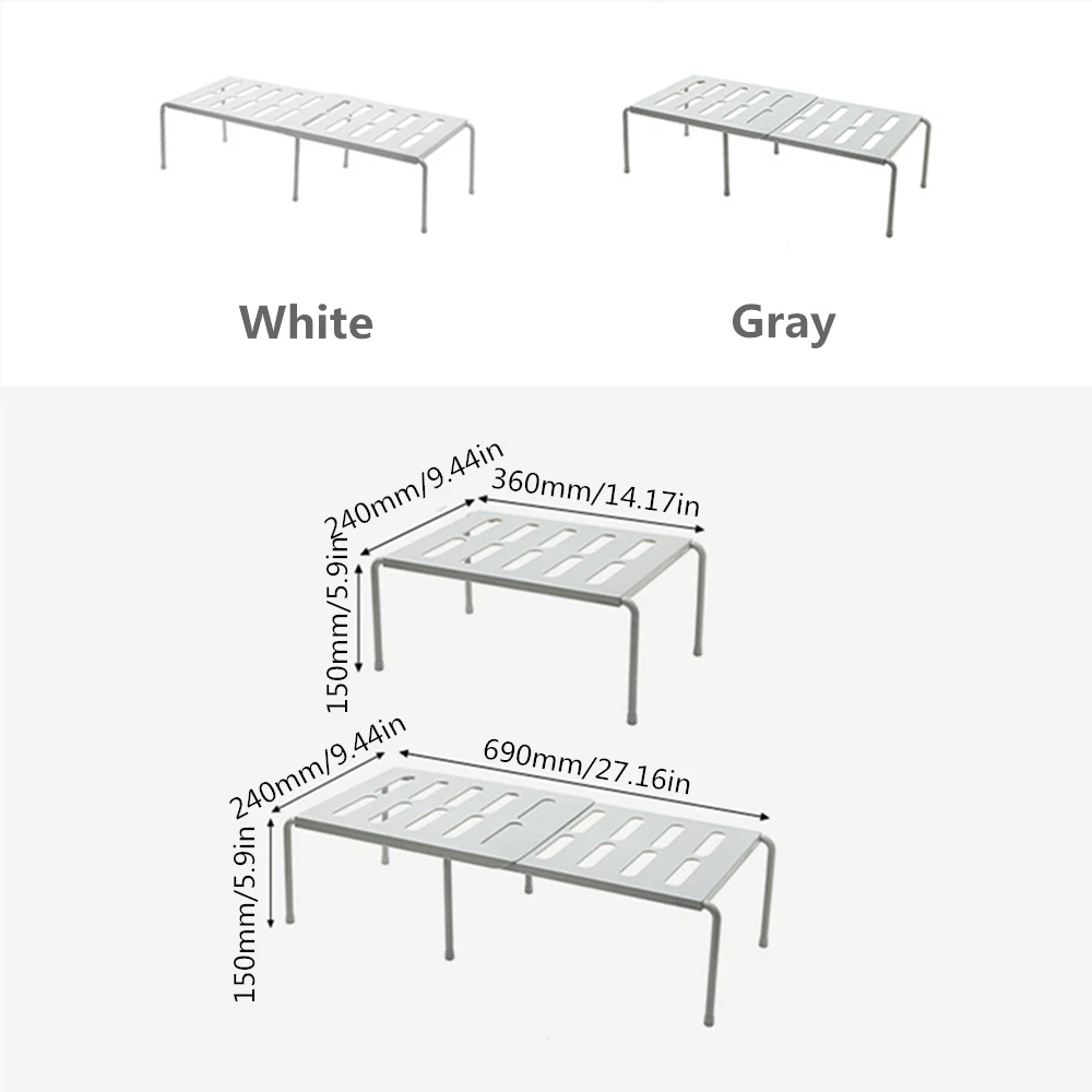 

Home Closet Organizer Storage Shelf for Kitchen Rack Space Saving Wardrobe Decorative Shelves Cabinet Holders