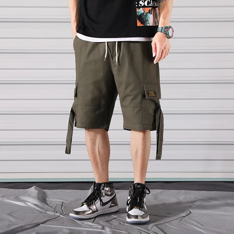 Японские повседневные размера плюс свободные рабочие шорты в стиле Харадзюку