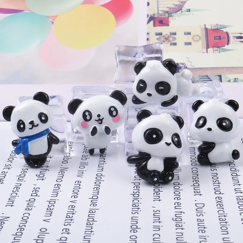 Смолы куклы-панды Тонкий Шарм пушистая начинка Дети творческие игрушки глиняные