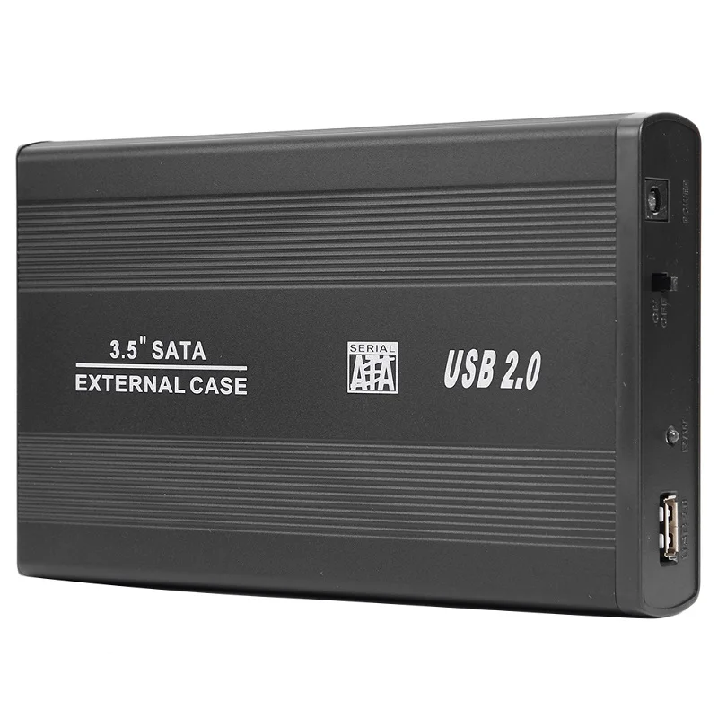 A 3.5 inch USB 3.0 to SATA SSD Hard Drive Enclosure 480Mbps External Solid State Hard Disk Box 5-Gbps External Port HDD Case - Цвет: A