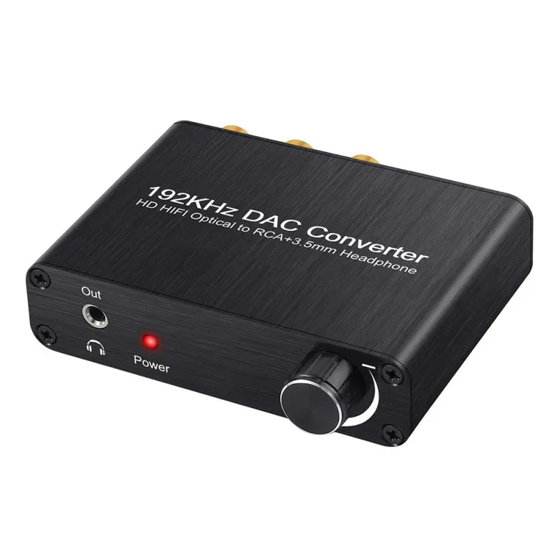 Преобразователь DAC 192 кГц Поддержка DTS / Dolby AC3 5 1 CH TO RCA 3 мм Jack цифро аналоговый аудио