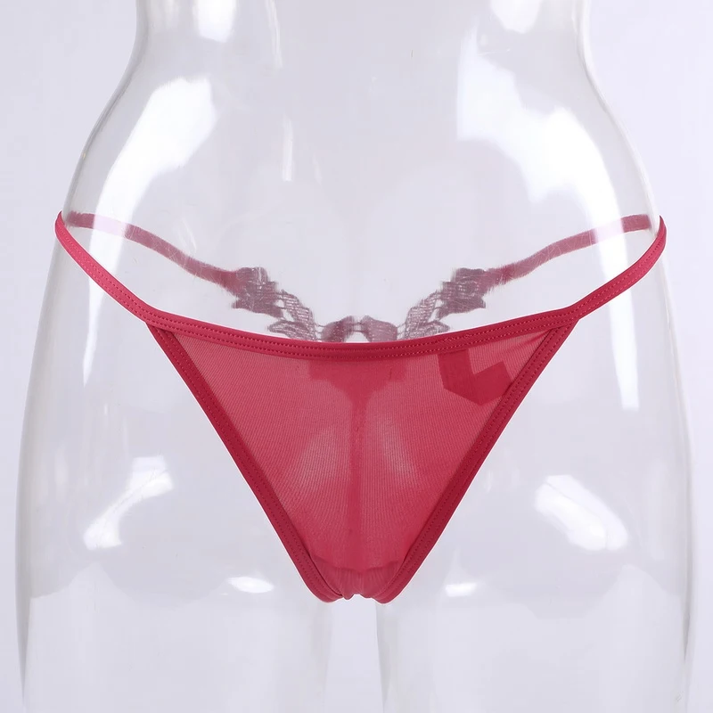 Женские Трусы стринги WENYUJH с цветочной вышивкой бесшовные низкой талией|Женские