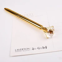portable original design crystal pen diamond ballpoint pens office school stationery for students children