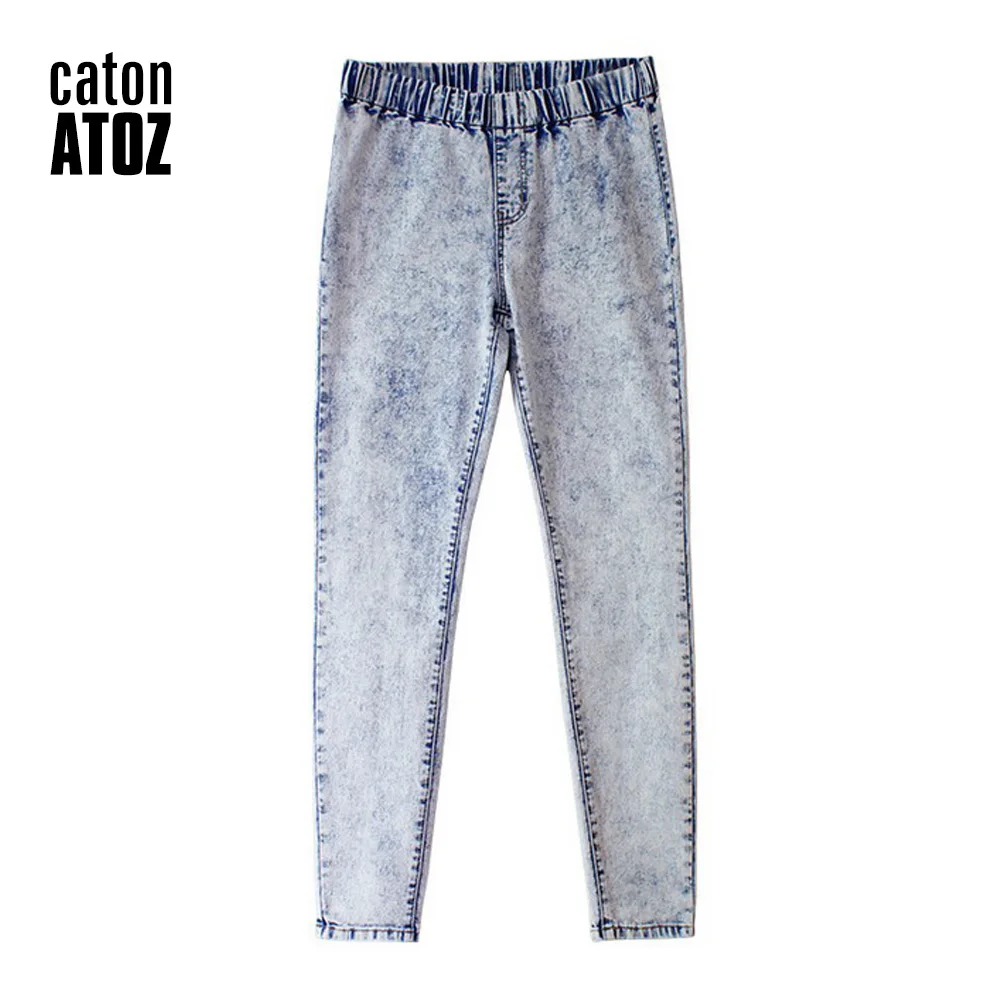 Женские джинсы-карандаш catonATOZ ультраэластичные джинсы с эффектом кислотной