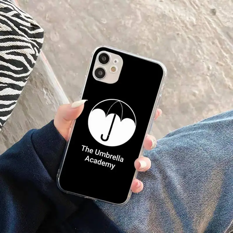 

The Umbrella Academy Phone Case Transparent for iPhone 11 12 mini pro XS MAX 8 7 6 6S Plus X 5S SE 2020 XR