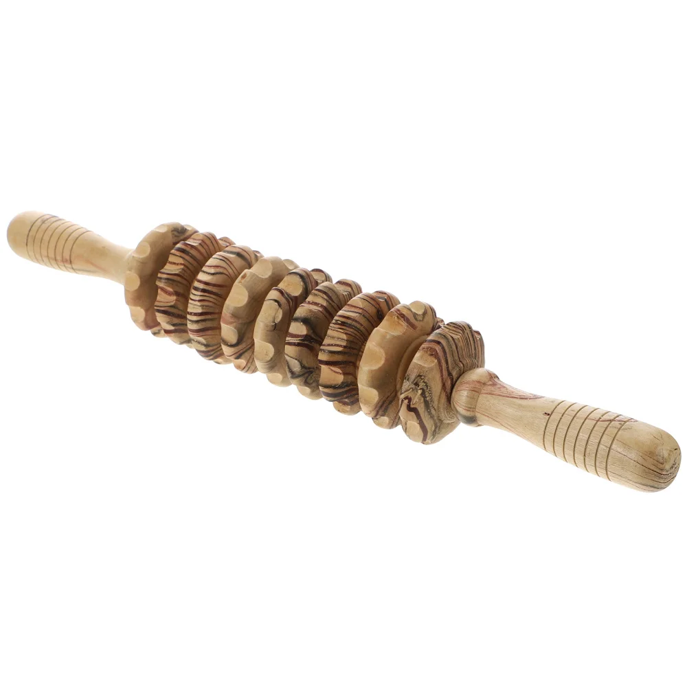 

1Pc Wooden Back Roller Manual Massager Practical Belly Tool