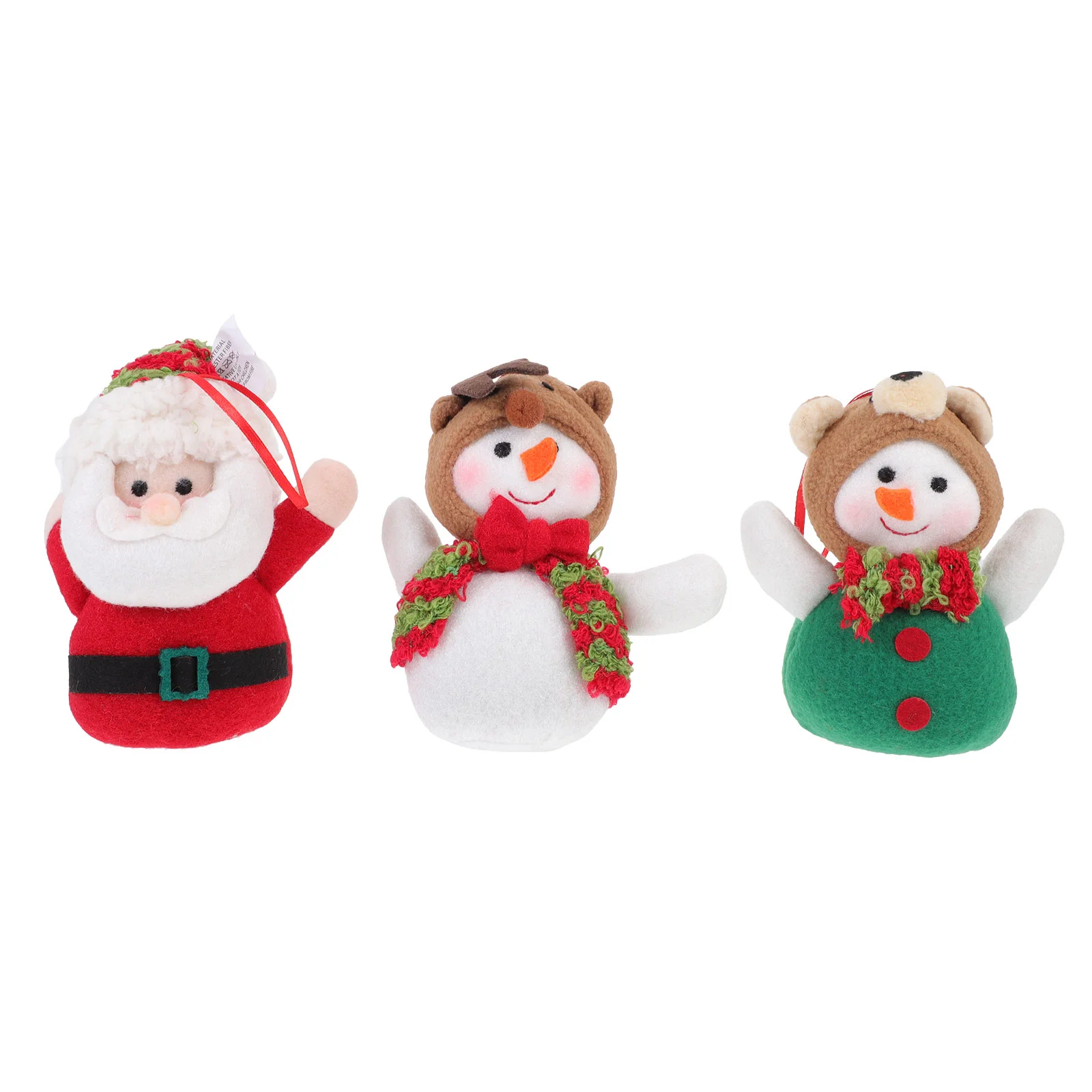 

3Pcs Christmas Hanging Cloth Doll Christmas Tree Pendants Showcase Doll Decor