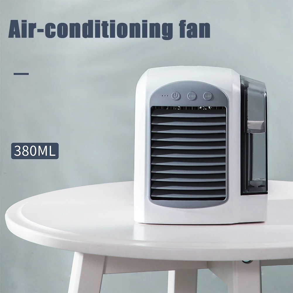 저렴한 책상 연무 팬 1W-7W USB 충전 LED 야간 조명 3-속도 휴대용 여름 냉각 380ML 물 탱크 블레이드-무료 가습기 팬 저렴한 책상 연무 팬 1W-7W USB 충전 LED 야간 조명 3-속도 휴대용 여름 냉각 380ML 물 탱크 블레이드-무료 가습기 팬