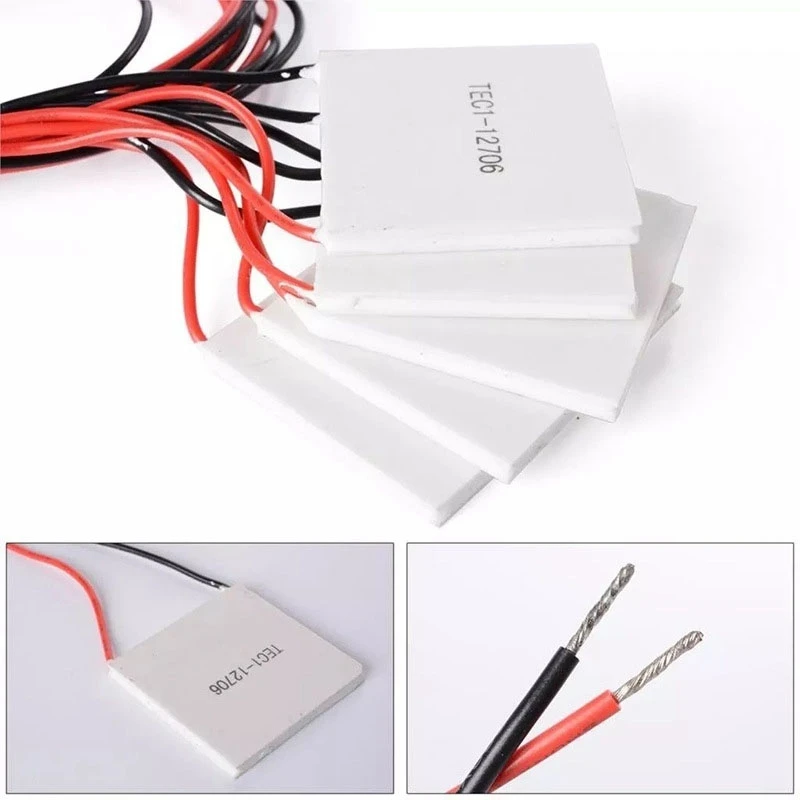 

10PCS TEC1-12706 Thermoelectric Cooler Radiator 40X40MM12V 5.8A for Water Cooler/DIY Air Conditioner/CPU