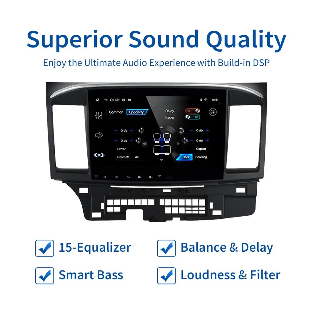 

Android 10.0 Car Stereo 10.2" HD Screen TDA785 for Mitsubishi Lancer 10 EVO 2017 2016 Radio 1 Din GPS Navigation Bluetooth 5.0