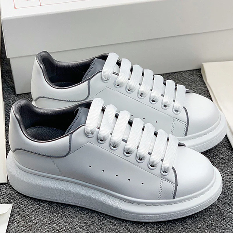 

2021 High-Qualty Alexander Men's and Women's Sneakers White Shoes Casual Sports Brand Leather Low-Top Fashion Travel Walking
