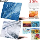 Sykiila чехол для Macbook Air 11 13 Pro 13 15 16 12 Retina дюймов Сенсорная панель A1706 1989 художественный чехол под мрамор защита для экрана клавиатуры