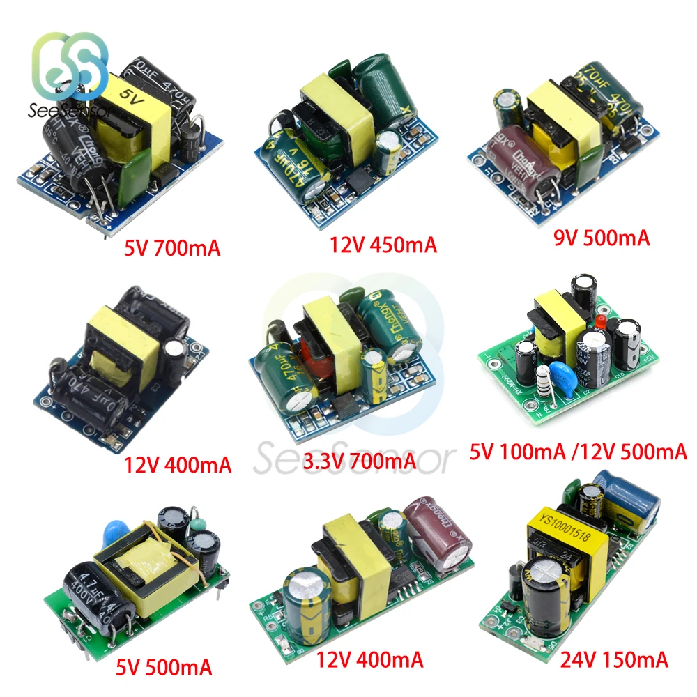AC-DC 5V 700mA 12V 450mA 9V 500mA Precision Buck Converter AC 220V to DC step down transformer switching power supply module |