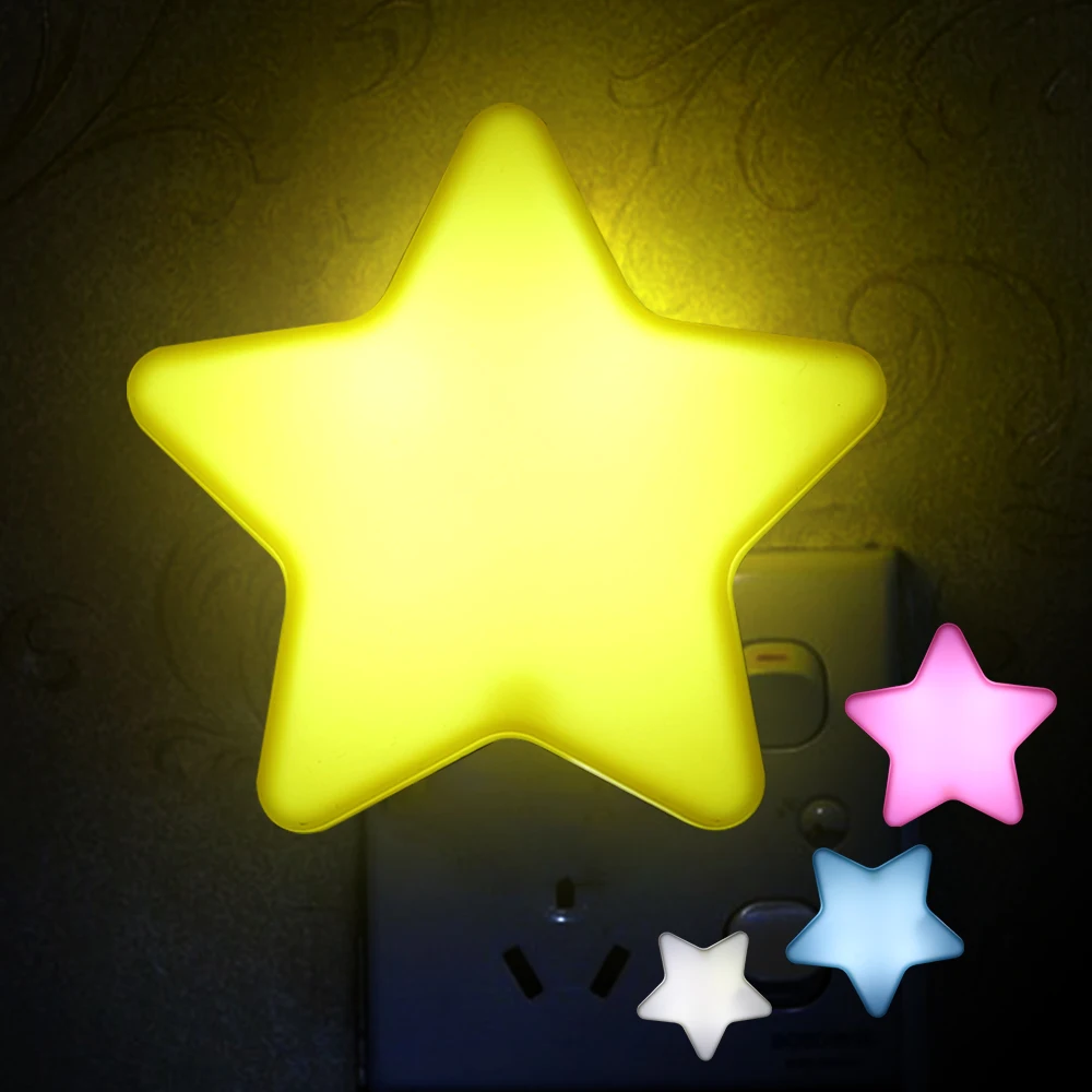 

NEW Sensor Control Mini Star Moon LED Night Light for Dark Night Children Bedroom Bedside Lamp EU/US Plug Baby Sleeping L