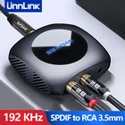 Цифровой аналоговый преобразователь Unnlink DAC, оптический коаксиальный волоконно-оптический преобразователь SPDIF в RCA, аудиоадаптер с разъемом 3,5 мм для PS43 ТВ