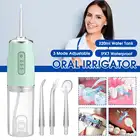 3 режима, портативный USB Перезаряжаемый стоматологический Флоссер, струйный резервуар для воды 220 мл с 41 насадками