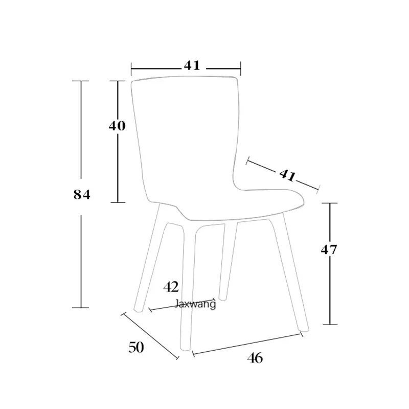

Nordic Dining Chairs for Kitchen Solid Wood Dining Chair Designer Back Wooden Rectangle Backrest Modern Minimalist Walnut Chair