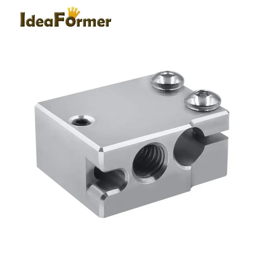 High Temperature PT100 Volcano Plated Auminium Heat Block For E3d Hotend 3D Printer Parts Heated for DDB Extruder Titan | Компьютеры и