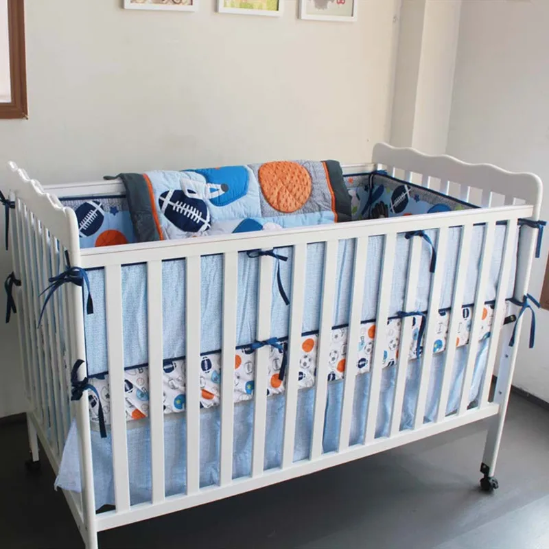 10 шт. 100% хлопок Детский Комплект постельного белья вышивка листьями футбол