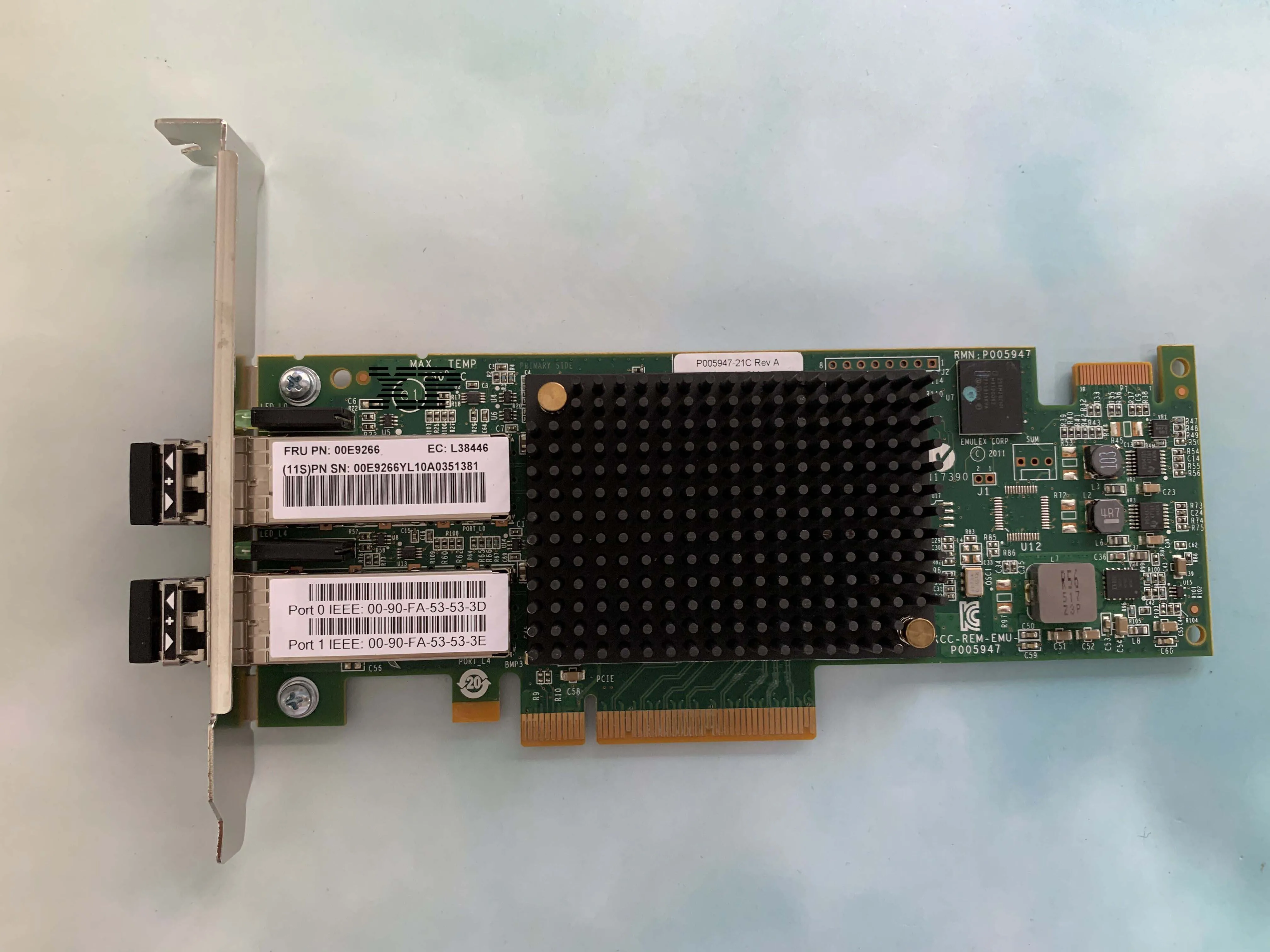 

Original for IBM 577F EN0A 00E3496 00E9266 16GB HBA 74Y2221 FC HBA card