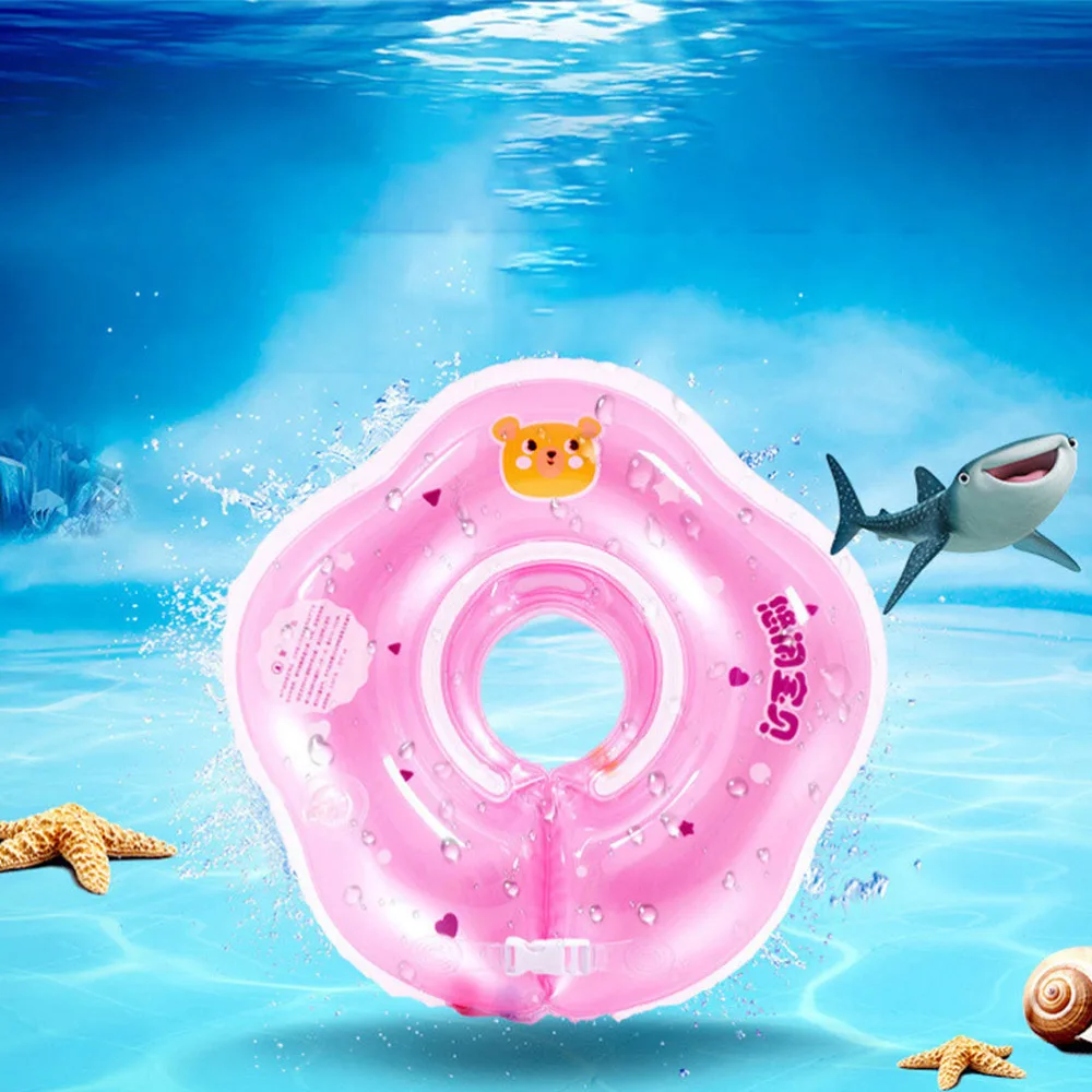 

Newborn Floating Neck Swim Ring Thick Two Air Sac Baby Swim Ring Size