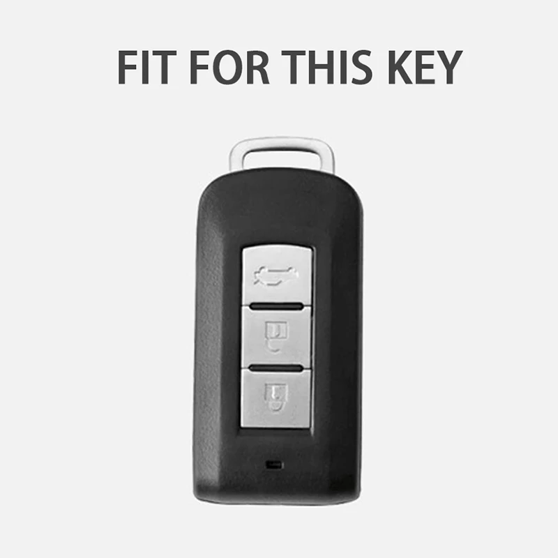 Мягкий ТПУ 3 кнопки Чехол для автомобильного ключа чехол MITSUBISHI OUTLANDER ASX Colt Lancer 10 EX