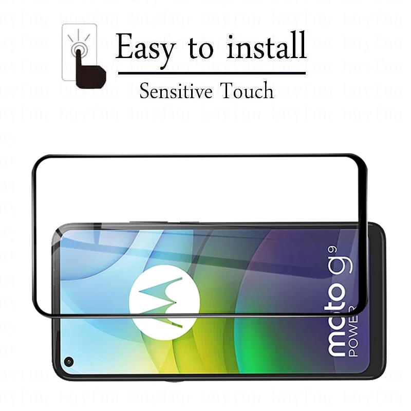 

2PCS Full Cover Tempered Glasses On For Motorola Moto G9 Power Screen Protector Glass On For Moto G9 Power Glas Phone Film 6.8