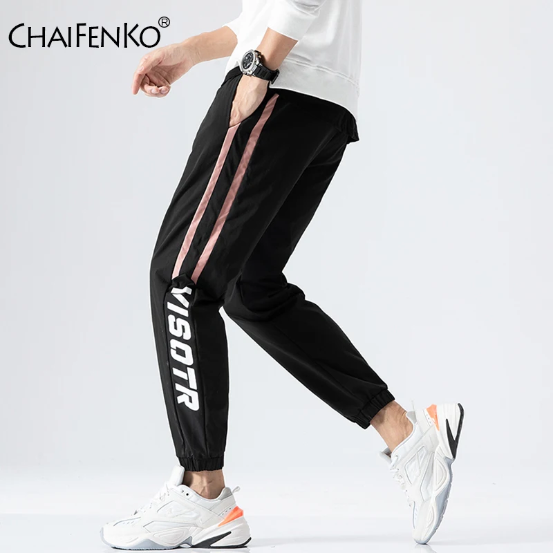 

CHAIFENKO 2021 New Summer Printing Joggers Pants Men Hip Hop Streetwear Fashion Loose Thin Harem Pants Trousers Men Casual Pants