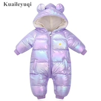 2021 new born children winter baby clothes waterproof romper for girl boy jumpsuit cotton overalls kids costume infant clothing